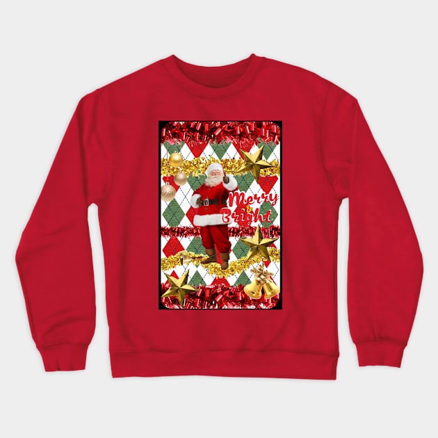 Merry and Bright Ugly Christmas Crewneck Sweatshirt by EmoteYourself